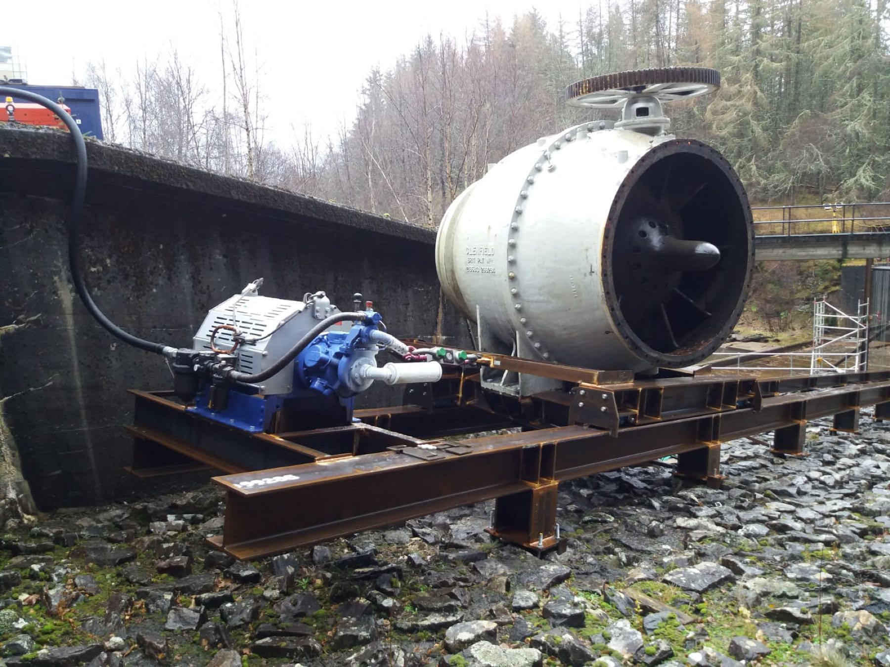 Hydro Dam – Removal of 17Te Dispersal Valve